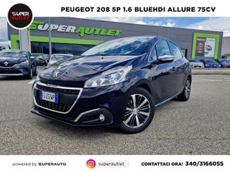Auto Peugeot 208 5P 1.6 Bluehdi Allure 75Cv 5 Porte Usate A Vercelli