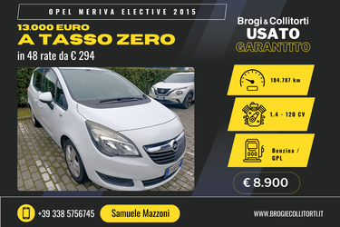 Auto Opel Meriva Meriva 1.4 Elective Gpl-Tech Usate A Firenze