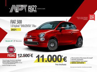 Auto Fiat 500 Hybrid Iii 2015 Benzina 1.0 Hybrid Dolcevita 70Cv Usate A Napoli
