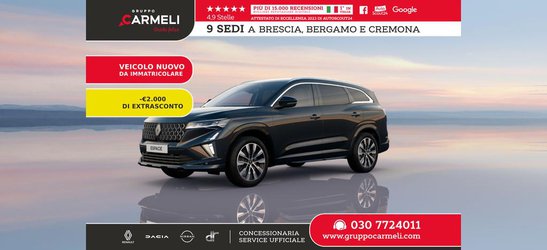 Auto Nuove Pronta Consegna A Bergamo | Renault Espace 1.2 Full Hybrid E-Tech Techno 200Cv Auto -R...