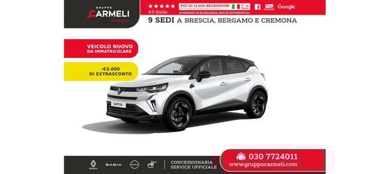 Nuove Pronta Consegna A Bergamo | Renault Captur 1.2 Tce Techno 115Cv -Restyling My25