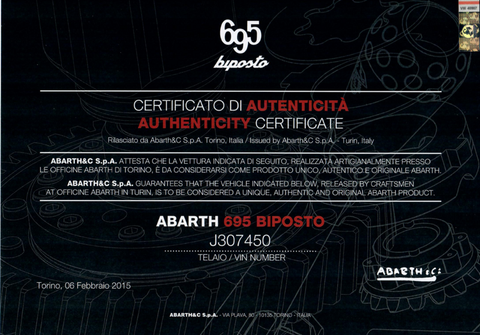 Auto Abarth 695 695 1.4 Turbo T-Jet Biposto Innesti Frontali Usate A Cuneo