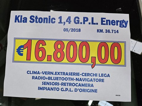 Auto Kia Stonic 1.4 Mpi 100Cv Ecogpl Energy - Occasione Del Mese!!! Usate A Lucca