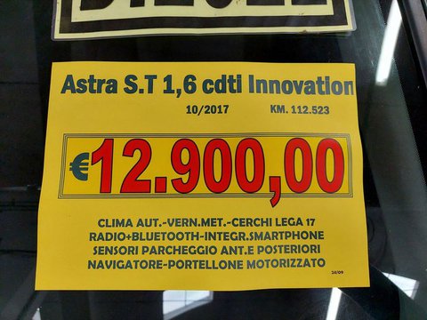 Auto Opel Astra 1.6 Cdti 110Cv Start&Stop Sports Tourer Innovation Usate A Lucca