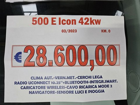 Auto Fiat 500 Electric Berlina 42 Kwh Icon - Promozione!!! Km0 A Lucca