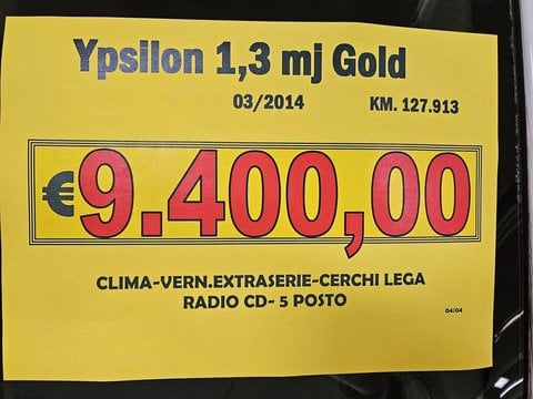 Auto Lancia Ypsilon Ypsilon 1.3 Mjt 16V 95 Cv 5 Porte S&S Gold Usate A Lucca