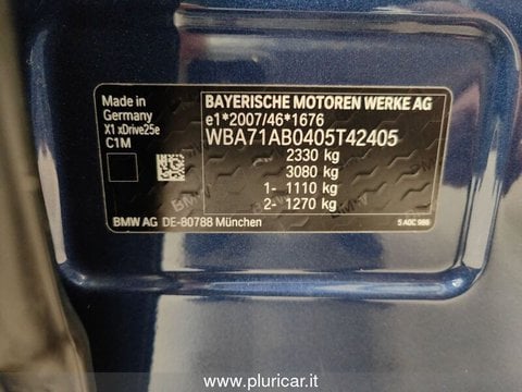 Auto Bmw X1 Xdrive25E Bus.adv. Hybrid Auto Navipro Fari Led Usate A Brescia