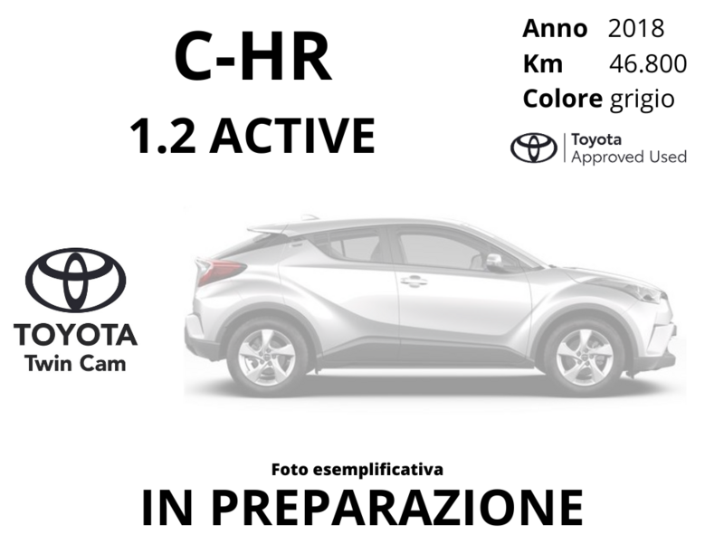 Toyota C-HR Benzina 1.2 Turbo Active Usata in provincia di Latina - Twin Cam - Via Piave  Km 69