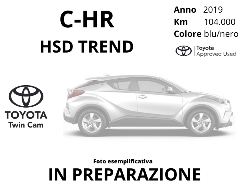 Toyota C-HR Ibrida 1.8 Hybrid E-CVT Trend Usata in provincia di Latina - Twin Cam - Via Piave  Km 69
