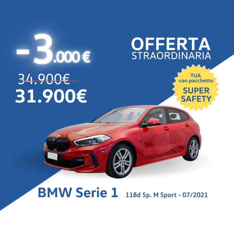 BMW Serie 1 Diesel 118d 5p. M Sport Usata in provincia di Padova - Sede di Mestrino